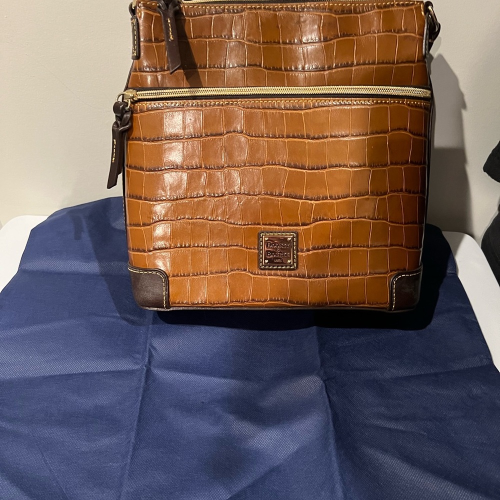 Dooney & Bourke crossbody bag crocodile embossed leather